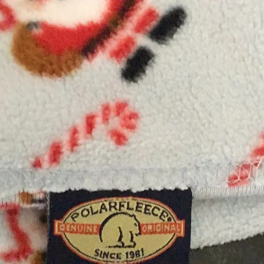 Berkshire Polar Fleece Santa Claus Holiday King Size Sheet Set
